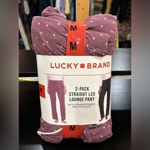 Lucky Brand 2-pack straight leg pajama pants, drawstrings and pockets